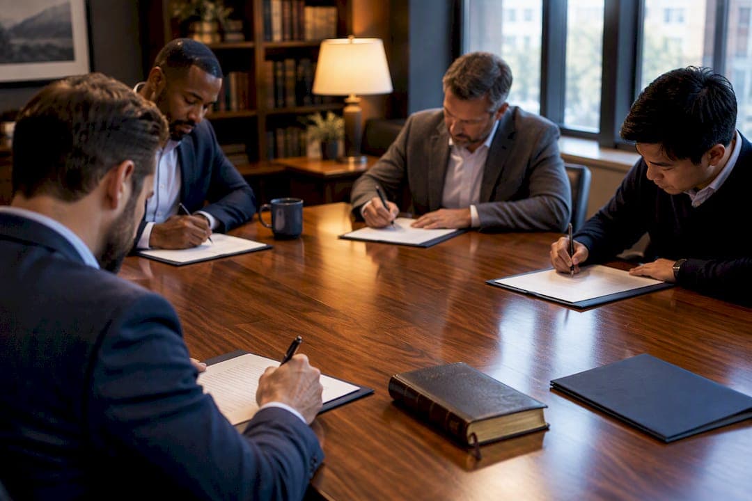 Small Group Covenant: 80% Attendance for Christian Men's Personal Board